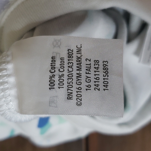 Gymboree One Piece Footed Pajama, Sz NB - Picture 5 of 6